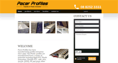 Desktop Screenshot of pacerprofiles.com.au