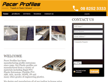 Tablet Screenshot of pacerprofiles.com.au